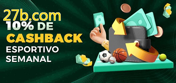 10% de bônus de cashback na 27b.com