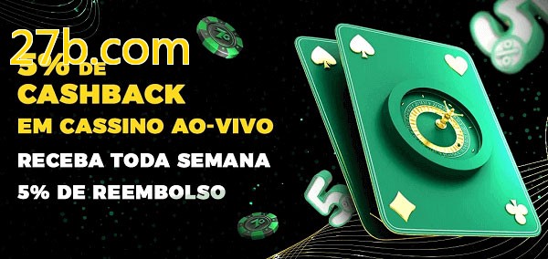 Promoções do cassino ao Vivo 27b.com